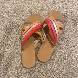 Rainbow metallic slides